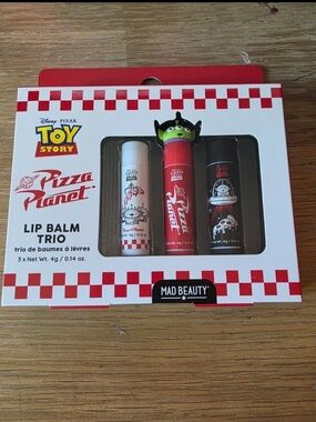 Disney Toy Story Pizza Planet Lip Balm Trio Mad Beauty New